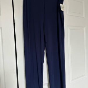 Anne Klein Deep Blue Straight Leg Pants